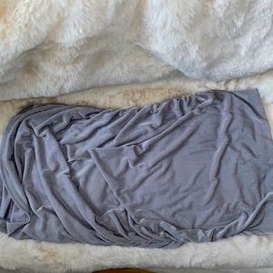 Highwaisted silver skirt